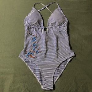 Embroidered One Piece Cupshe Swimsuit